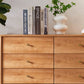 Traditional Horizontal Double Dresser Wood Storage Dresser with Drawers for Home Clearhalo 'Bedroom Furniture' 'Dressers & Chests' 'dressers_chests' 'furn' 'furn_dressers_chests' 'Furniture' 1200x1200_e1f75183-8adf-4050-af43-77d8bd5515f5