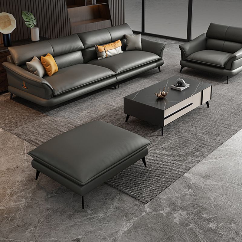 Modern Pillowed Back Cushions Black Sectional Flared Arm Chesterfield Sectional Clearhalo 'furn' 'furn_sectionals' 'Furniture' 'Living Room Furniture' 'Sectionals' 1200x1200_e1f78182-f958-4c71-9a0d-6a6591755a4a
