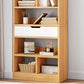 Manufactured Wood Standard Bookshelf Vertical Open Bookcase with Drawer Clearhalo 'Bookcases' 'furn' 'furn_bookcases' 'Furniture' 'furniture_bookcases' 'Office Furniture' 1200x1200_e1f8ce64-7c14-4c1e-a6a7-47a1d9257310
