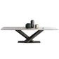Sintered Stone Table for Restaurant Industrial Rectangle Dining Table Metal Pedestal Clearhalo ' dining_table' 'Dining Tables & Seating' 'Dining Tables' 'furn' 'furn_dining_table' 'Furniture' 'furniture_dining_table' 'Kitchen & Dining Furniture' 'kitchen&dining_furn' 'kitchen' 'kitchen_dining_table' 1200x1200_e1f9f07d-006f-4c32-9115-f35cdc49a49a
