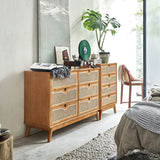 Traditional Dresser Wooden Storage Chest Dresser with Drawers