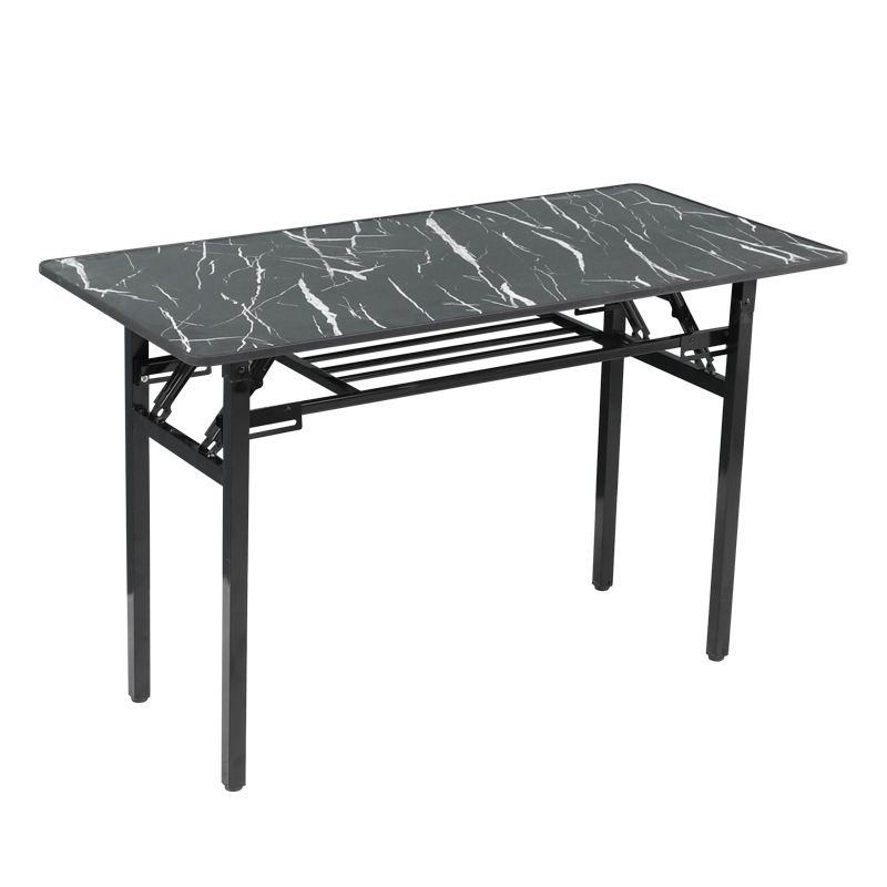 Bureau d'écriture en métal et en bois bureau de bureau rectangulaire pour la maison