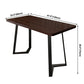 Industrial Wooden Dinner Room Kitchen Table Brown Table with Black Frame for Dining Room Clearhalo ' dining_table' 'Dining Tables & Seating' 'Dining Tables' 'furn' 'furn_dining_table' 'Furniture' 'furniture_dining_table' 'Kitchen & Dining Furniture' 'kitchen&dining_furn' 'kitchen' 'kitchen_dining_table' 1200x1200_e2003fb5-4f51-4eb1-8f79-193facf74fd6