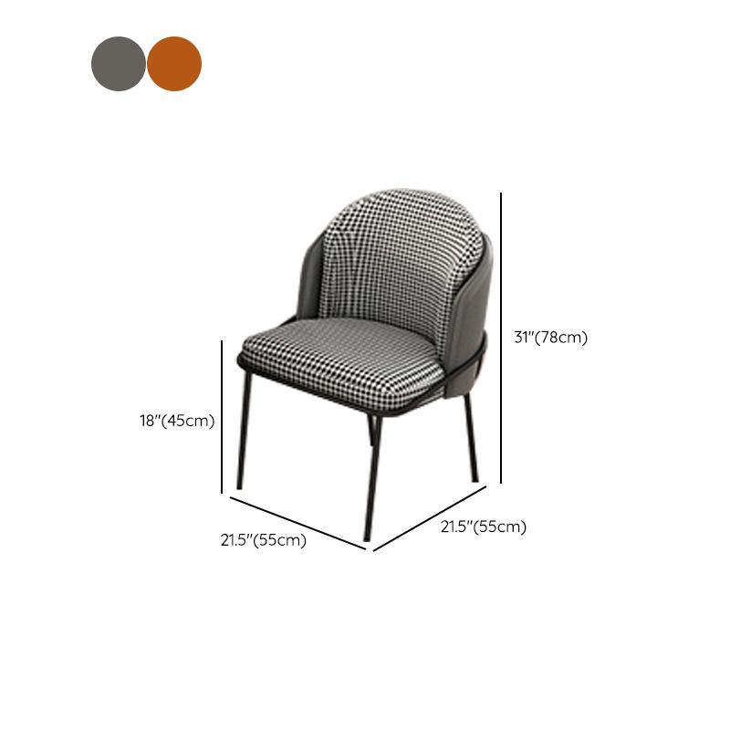 Upholstered Kitchen Dining Chairs Contemporary Metal Arm Chairs