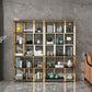 Modern Style Bookcase Gold Frame Metal Open Back Bookshelf for Home Office Clearhalo 'Bookcases' 'furn' 'furn_bookcases' 'Furniture' 'Office Furniture' 1200x1200_e200a2da-54d0-494e-8b76-9e747bf8fc8a