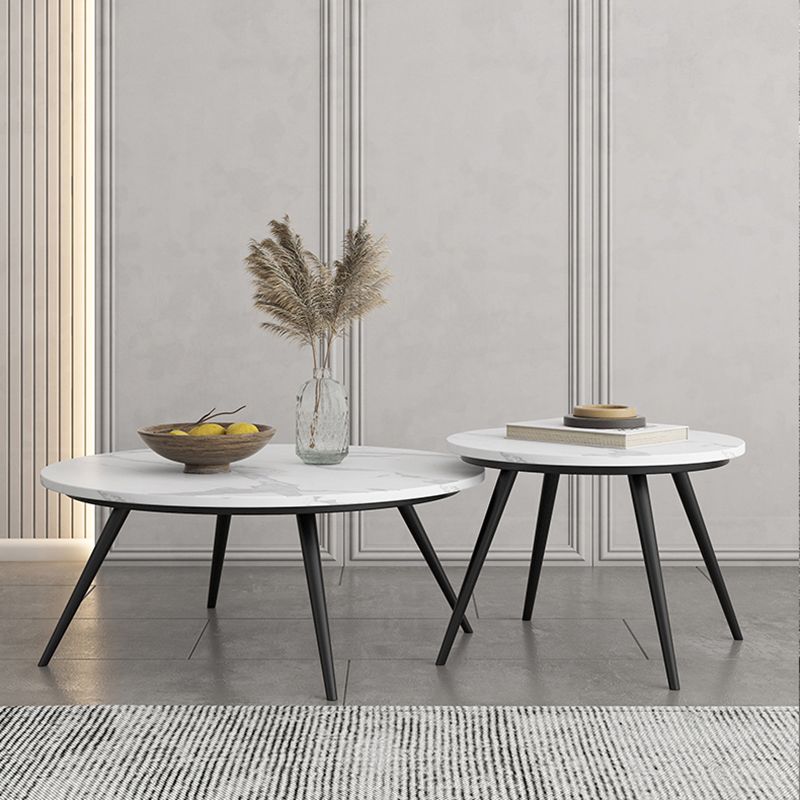 Slate Coffee Table Set Contemporary 4 Legs Coffee Cocktail Table Clearhalo 'Coffee & Accent Tables' 'Coffee Tables' 'coffee_tables' 'furn' 'furn_coffee_tables' 'Furniture' 'Living Room Furniture' 1200x1200_e2024f60-fd6d-4512-ab4f-437e6e5b819d