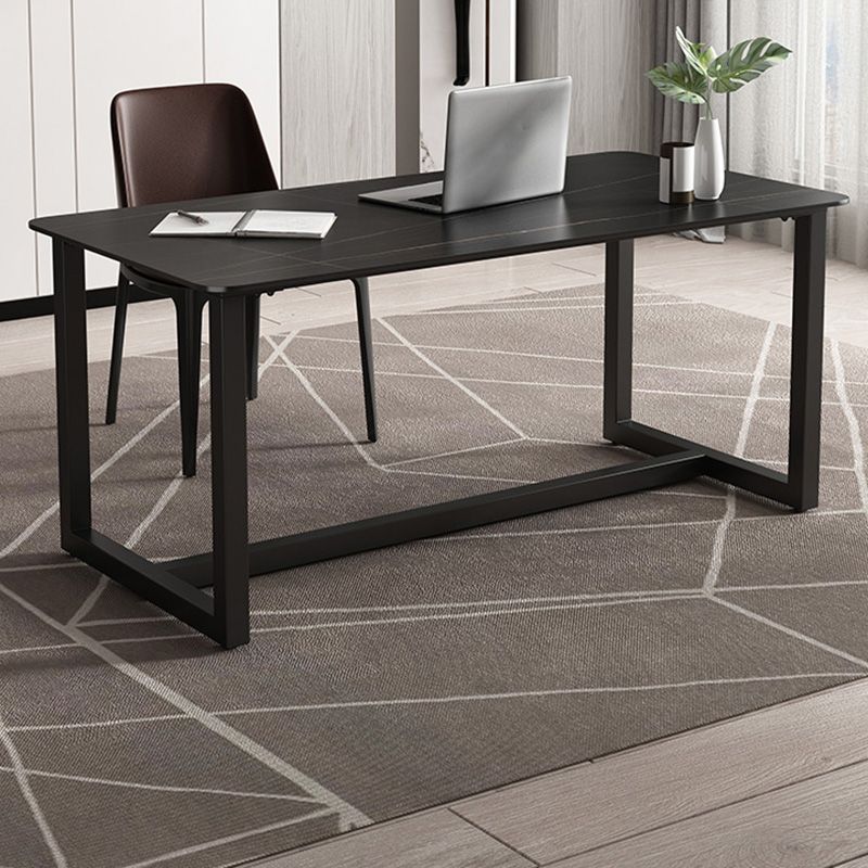 Desca da ufficio contemporanea rettangolo antico finitura di computer