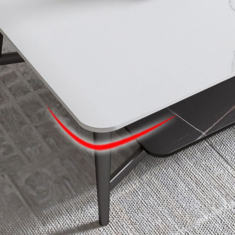 Moderno Marble TV Media Media Stand de estantería abierta de madera con piernas extraviadas