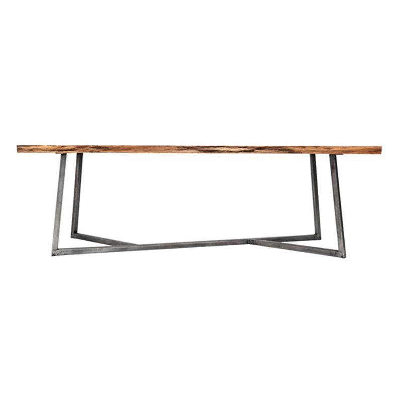 Eigentijdse massief hout schrijfbureau slaapkamer computerbureau met metalen benen