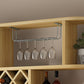 Wine Holder Rack Modern Wall Mounted Manufactured Wood for Kitchen