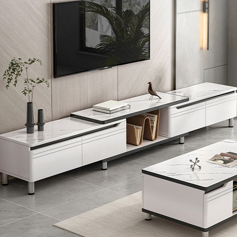 Modern Enclosed Storage TV Stand Engineered Wood TV Console with Sliding Storage Clearhalo 'furn' 'furn_tv_stands_entertainment_centers' 'Furniture' 'Living Room Furniture' 'TV Stands & Entertainment Centers' 'TV Stands & Media Storage Furniture' 'tv_stands_entertainment_centers' 1200x1200_e20798f2-e2ac-4192-b494-882de5876084