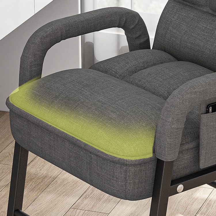 Tessuto sedia da scrivania medio posteriore cuscino contemporaneo incluso sedia a braccia fisso