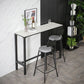 Industrial Stone Indoor Pub Bar Table Iron Trestle Pedestal Bar Dining Table Clearhalo 'Bar Furniture' 'Bar Tables' 'bar_tables' 'furn' 'furn_bar_tables' 'Furniture' 'furniture_bar_tables' 'Kitchen & Dining Furniture' 1200x1200_e20bf0ce-936f-4d84-8f5b-686a68bd8923