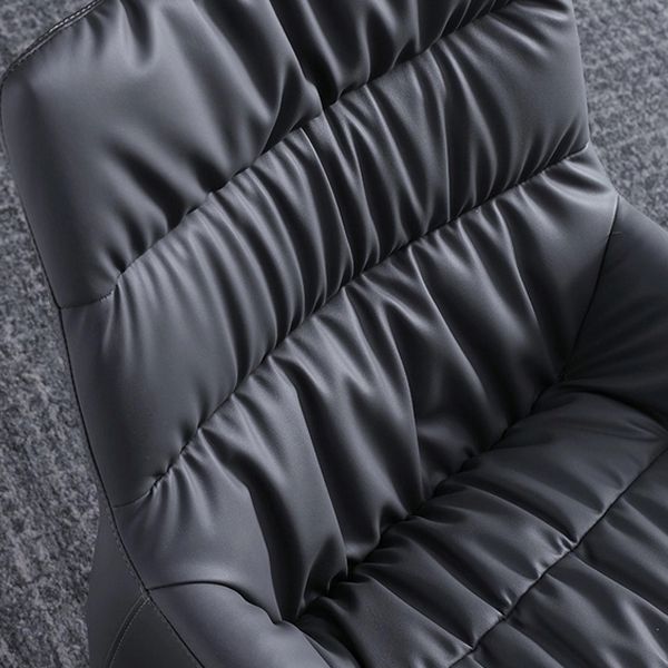 Contemporary Style Metal Dining Chair Leather Dining Armless Side Chair for Kitchen Clearhalo ' kitchen&dining_furn' 'Dining Chairs' 'Dining Tables & Seating' 'dining_chair' 'furn' 'furn_dining_chair' 'Furniture' 'furniture_dining_chair' 'Kitchen & Dining Furniture' 'kitchen' 1200x1200_e20c92da-483e-4dcf-8788-9de6bad74c92