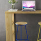 Industrial Rectangle Bistro Bar Desk Pine Solid Wood Bar Dining Table Clearhalo 'Bar Furniture' 'Bar Tables' 'bar_tables' 'furn' 'furn_bar_tables' 'Furniture' 'Kitchen & Dining Furniture' 1200x1200_e20d33b9-1333-49ac-bb2d-cfa238e09435