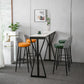 Modern Bar Dining Table Rectangle Bar Height Table with Double Pedestal in Black Clearhalo 'Bar Furniture' 'Bar Tables' 'bar_tables' 'furn' 'furn_bar_tables' 'Furniture' 'furniture_bar_tables' 'Kitchen & Dining Furniture' 1200x1200_e20e036e-fa4c-4ac4-a000-74b9a836904a