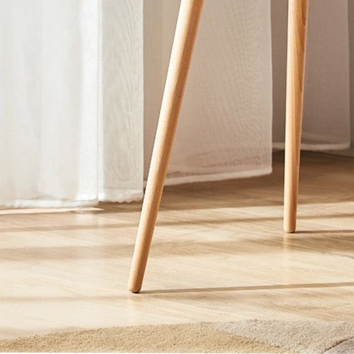 Contemporary Wood 3 Legs Round Living Room Accent Side Table Clearhalo 'Coffee & Accent Tables' 'End & Side Tables' 'end_side_tables' 'furn' 'furn_end_side_tables' 'Furniture' 'Living Room Furniture' 1200x1200_e20eb56f-7976-4807-83dd-7db7ff501832