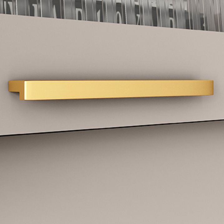 Champagne glam mdf buffet soggiorno armadi in vetro a buffet da pranzo