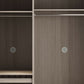 Sliding Contemporary Wardrobe Armoire Wooden Storage Cabinet with Shelves