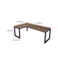 Modern Solid Wood Office Desk L-Shape Writing Desk with Shelf for Office Clearhalo 'furn' 'furn_office_desk' 'Furniture' 'Office Desks' 'Office Furniture' 'office_desk' 1200x1200_e210c636-4b93-4eda-ac3e-bd6d7c087464