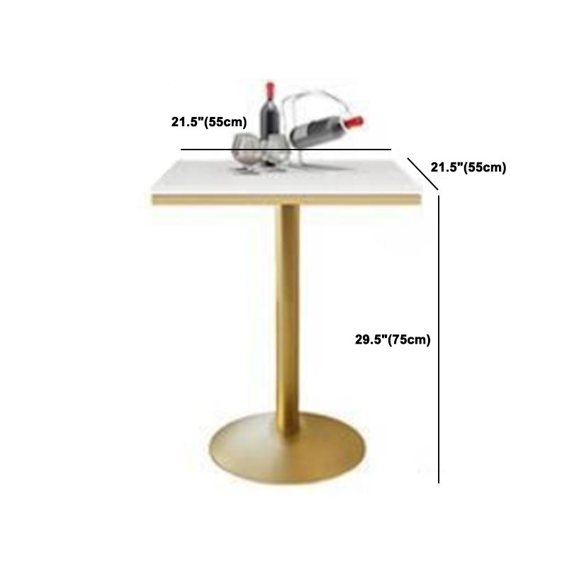 Glam 1/3/5 Pieces Bar Table Set Round Stone Counter Table with High Stools Clearhalo 'Bar Furniture' 'furn' 'furn_home_bar_bar_sets' 'Furniture' 'Home Bars & Bar Sets' 'home_bar_bar_sets' 'Kitchen & Dining Furniture' 1200x1200_e21282f8-a514-46b2-b48a-262601811598