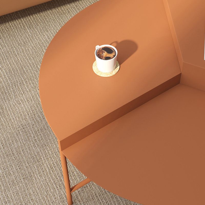 Geometric Metal Coffee Table Dia 27.6" 3 Legs Cocktail Table Clearhalo 'Coffee & Accent Tables' 'Coffee Tables' 'coffee_tables' 'furn' 'furn_coffee_tables' 'Furniture' 'Living Room Furniture' 1200x1200_e212a431-7082-4849-ab0c-e9ca3fc7fef1