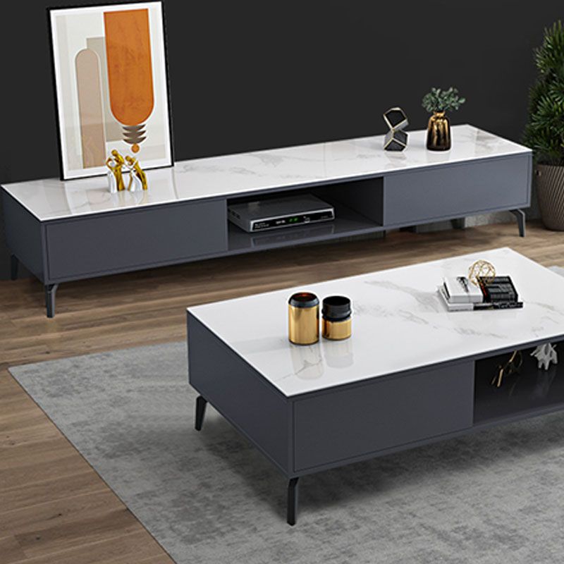 TV Cabinet Simple Modern Light Luxury Living Room Combination Tempered Glass TV Stand Clearhalo 'furn' 'furn_tv_stands_entertainment_centers' 'Furniture' 'Living Room Furniture' 'TV Stands & Entertainment Centers' 'TV Stands & Media Storage Furniture' 'tv_stands_entertainment_centers' 1200x1200_e21347ed-6ec9-4587-8b44-b5265663a044