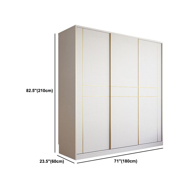 Armario de madera de estilo moderno Color blanco de madera suave armario de cajón cerrado