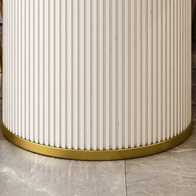 Luxus gesinterte Steinküchtisch Doppelte Sockel Esstisch