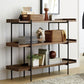 Etagere Open Back Bookshelf Wooden Industrial Bookcase with Shelves Clearhalo 'Bookcases' 'furn' 'furn_bookcases' 'Furniture' 'Office Furniture' 1200x1200_e2146f27-2d7a-4e99-b788-4fec0d11cedf