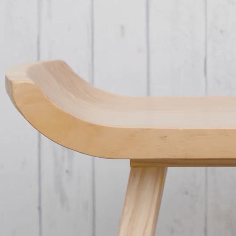 Modern Solid Wood Bar Chair Armless Bar Stool with Wooden Footrest Clearhalo 'Bar Furniture' 'Bar Stools' 'bar_stools' 'furn' 'furn_bar_stools' 'Furniture' 'Kitchen & Dining Furniture' 1200x1200_e214e8fa-2899-44af-8024-9def0152ea27