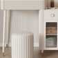 Tavolo da vanità in ardesia sgabello set da vanità bianco con specchio delle luci