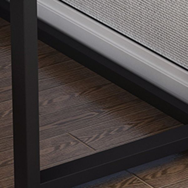 Escritorio de escritura en forma de L mesa de escritura industrial con patas de metal