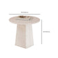 White Pedestal Coffee Table Round Coffee Table for Living Room
