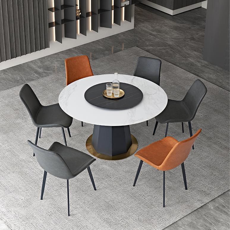 Sedia industriale imbottita senza braccioli da cucina Parsons sedia laterale in ecopelle