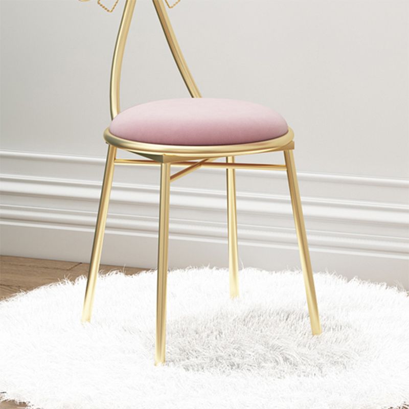 Upholstered Dining Chair Glam Style Open Back Dining Room Chair for Indoor Clearhalo 'Dining Chairs' 'Dining Tables & Seating' 'dining_chair' 'furn' 'furn_dining_chair' 'Furniture' 'furniture_dining_chair' 'Kitchen & Dining Furniture' 1200x1200_e21a6980-2afa-4c1d-969b-2354c9dd0bbb