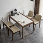 Designer Style Rectangle Dining Set 1/2/4/5 Pieces Sintered Stone Top Dinette Table Set