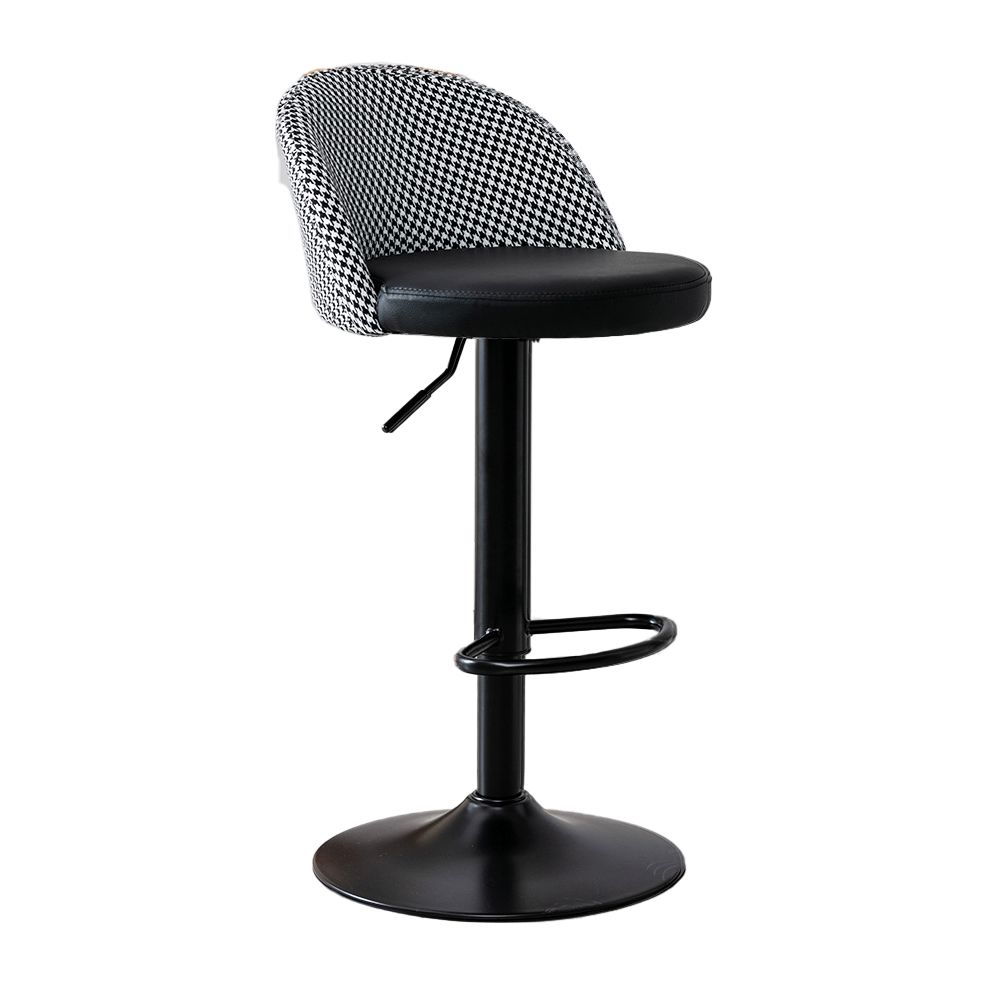 Modern Style Bar-stool with Adjustable Height Footrest Metal Leg for Counter Bar Clearhalo 'Bar Furniture' 'Bar Stools' 'bar_stools' 'furn' 'furn_bar_stools' 'furniture_bar_stools' 'Kitchen & Dining Furniture' 'kitchen&dining_furn' 'kitchen' 'kitchen_furn' Furniture' 1200x1200_e21d7649-a1f6-4911-8195-74b920f2a3a9