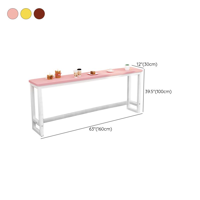 Modern Style Wood Bar Stool Table Rectangle Bar Table for Cafe and Breakroom Clearhalo 'Bar Furniture' 'Bar Tables' 'bar_tables' 'furn' 'furn_bar_tables' 'Furniture' 'Kitchen & Dining Furniture' 1200x1200_e21dba11-4abb-4fe4-b6a5-34f08f93586e