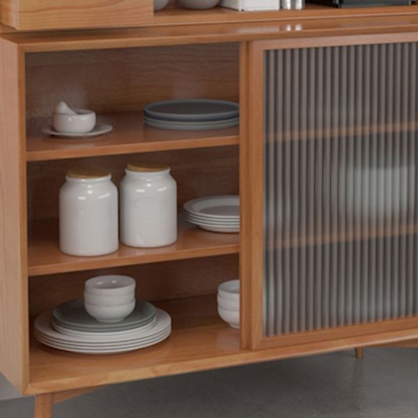 Gesto in legno di gomma Creedenza moderno con cassetti e conservazione