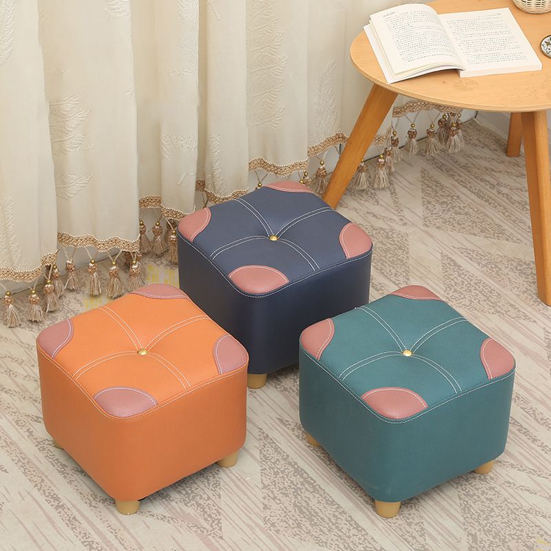 Naranja moderna estándar de color cuadrado estándar de cuero para salón