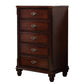 Dark Brown 3/4/5 Drawer Chest 26.57" Wide Solid Wood Accent Chest Clearhalo 'Cabinets & Chests' 'cabinets_chests' 'furn' 'furn_cabinets_chests' 'Furniture' 'Living Room Furniture' 1200x1200_e2215209-e1d4-403f-89c8-fa427790a955