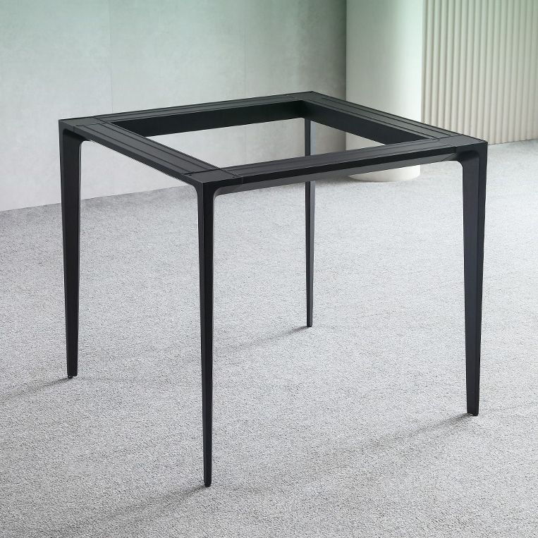 Square Shape Sintered Stone Dining Table Industrial 4 Legs Table for Dining Room Clearhalo ' dining_table' 'Dining Tables & Seating' 'Dining Tables' 'furn' 'furn_dining_table' 'Furniture' 'furniture_dining_table' 'Kitchen & Dining Furniture' 'kitchen&dining_furn' 'kitchen' 'kitchen_dining_table' 1200x1200_e22211d7-a45d-4a29-b134-2164e1d85e2f