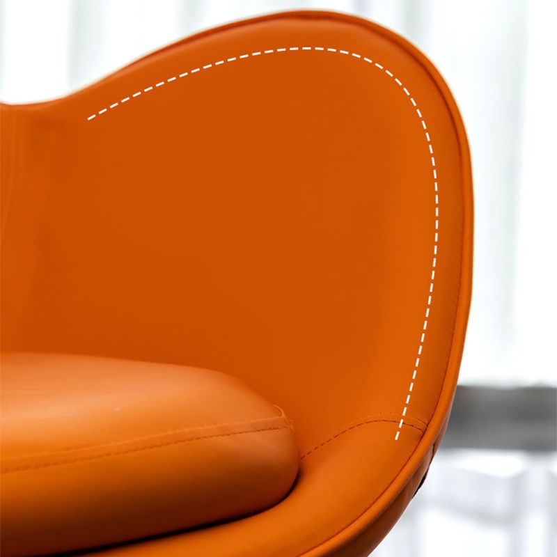 33.07" L x 30.31" W x 33.46" H Faux Leather Flared Arms Chair for Bedroom Clearhalo 'Accent Chairs' 'accent_chairs' 'Chairs & Seating' 'furn' 'furn_accent_chairs' 'Furniture' 'furniture_accent_chairs' 'Living Room Furniture' 1200x1200_e222ed22-ca5f-44a9-b409-1840b9605def