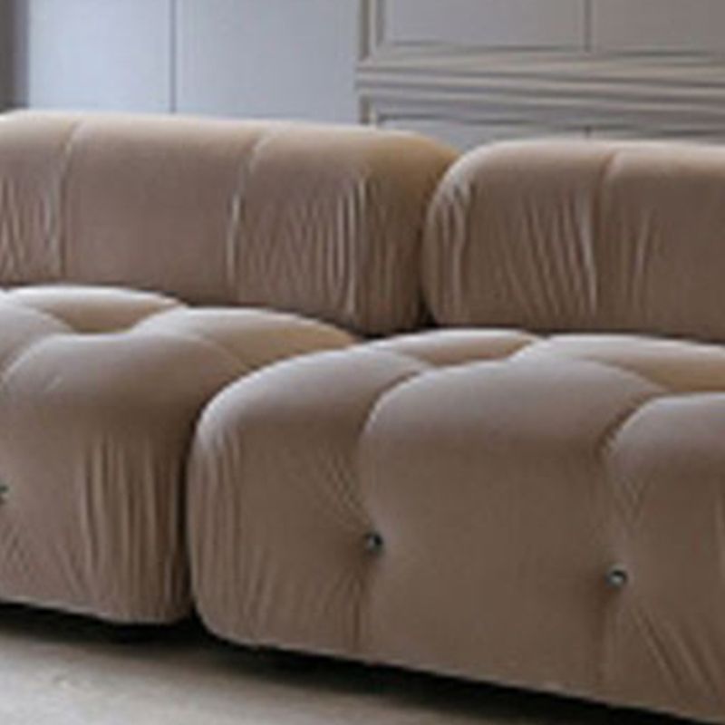 Canapé de dos biscuit contemporain 26,38 "haut de gamme de laine haut pour le salon, blanc