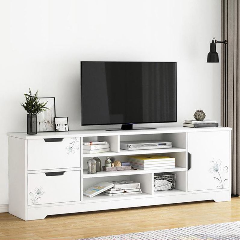 スカンジナビアのテレビメディアスタンドエンジニアリングウッドテレビスタンドコンソール