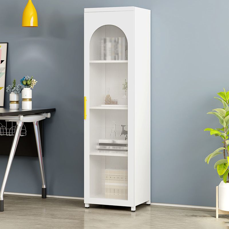 Metal Industrial Standard Bookcase Vertical Bookcase with Glass Door Clearhalo 'Bookcases' 'furn' 'furn_bookcases' 'Furniture' 'furniture_bookcases' 'kitchen' 'kitchen_bookcases' 'Living Room Furniture' 'Office Furniture' 1200x1200_e224dbfb-be20-4738-874f-ef7325e6296d