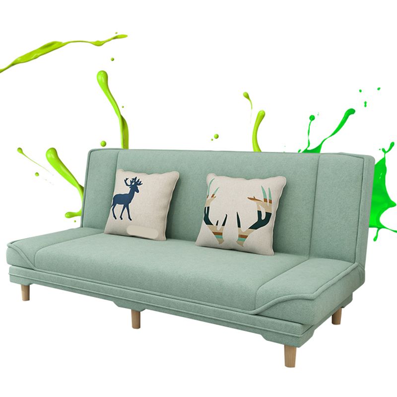 Cotton Blend Transitional Sofa Bed 31.5"High Armless Sofa with Tight Back Sofa Clearhalo 'furn' 'furn_sofas' 'Furniture' 'furniture_sofas' 'Living Room Furniture' 'Sofa' 'sofas' 1200x1200_e225fedc-59aa-4d9a-9424-07f7ae3973df