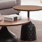Pedestal Coffee Table Contemporary Solid Wood Coffee Cocktail Table Clearhalo 'Coffee & Accent Tables' 'Coffee Tables' 'coffee_tables' 'furn' 'furn_coffee_tables' 'Furniture' 'Living Room Furniture' 1200x1200_e2286785-0fe0-4bb9-862a-37f97f66ed40