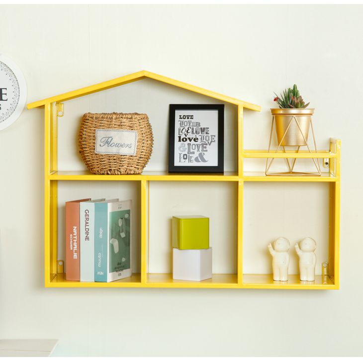 Iron Wall Mounted Bookshelf Scandinavian Horizontal Bookshelf,31.5"L x 7.9"W x 21.7"H Clearhalo 'Bookcases' 'furn' 'furn_bookcases' 'Furniture' 'furniture_bookcases' 'kitchen' 'kitchen_bookcases' 'Living Room Furniture' 'Office Furniture' 1200x1200_e22b237d-c4e8-466f-95d3-5d65f6863cd2